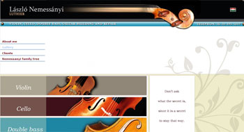 Luthier website design