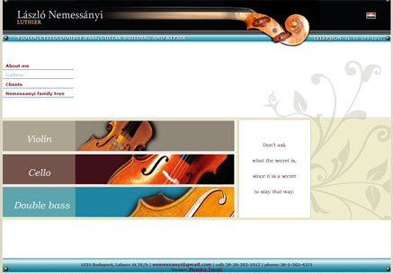 Luthier website