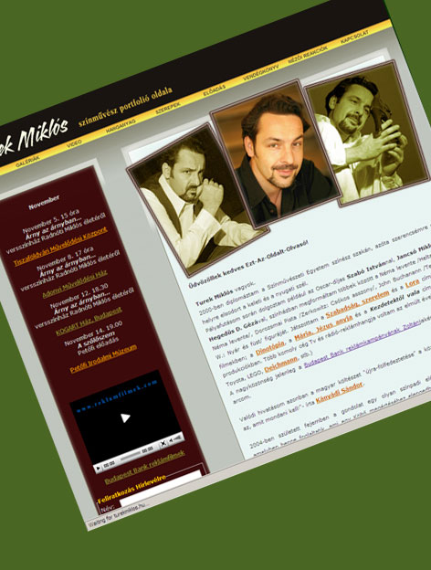 Actor portfolio website