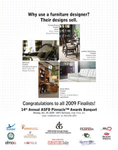Magazine ad for Furniture Designer Association