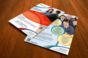 Corporate flyer graphic design project