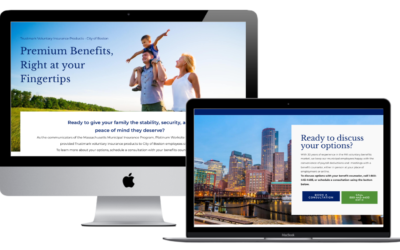 insurance company landing pages