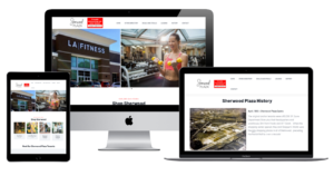 Sherwood Plaza website development - Natick, MA