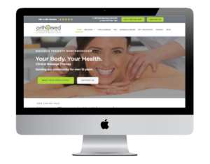 massage therapy website design